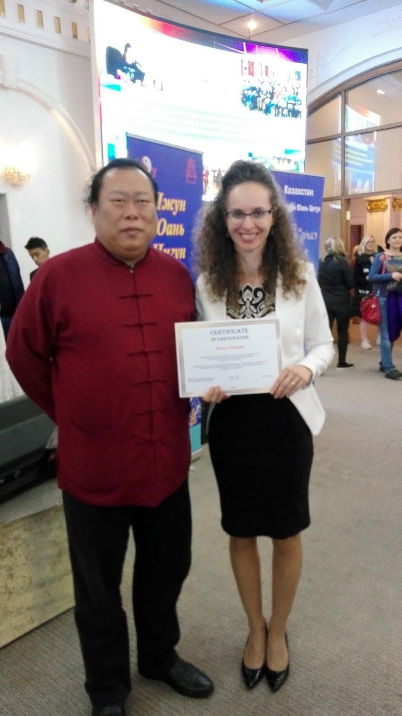 Bencze Hajnalka + Prof. Xu Mingtang Almaty 2017
